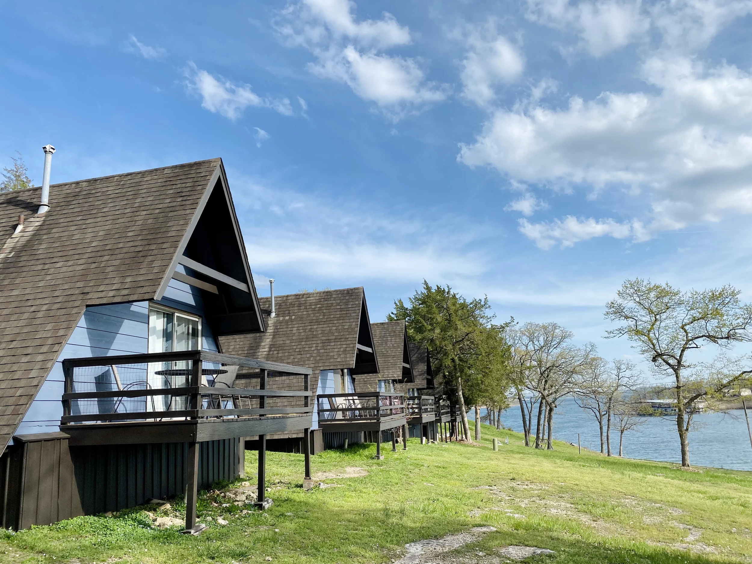 Lakefront A-Frame Cabins